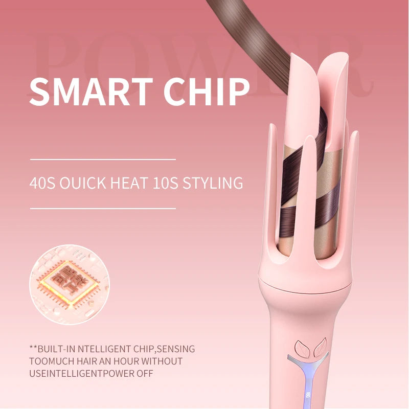 Ferro de ondulação automático 32 mm rolo grande ânion cerâmica modelador de cabelo 4 velocidades ajustável aquecimento rápido ferramentas de estilo de moda