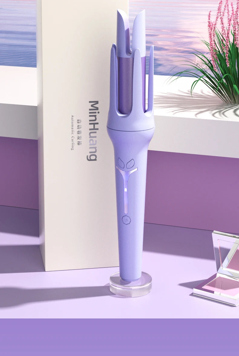 Ferro de ondulação automático 32 mm rolo grande ânion cerâmica modelador de cabelo 4 velocidades ajustável aquecimento rápido ferramentas de estilo de moda