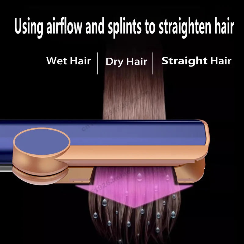 Ferramenta de estilo profissional alisador de cabelo & secador de cabelo aquecedor de cabelo ferro plano íon negativo ferro doméstico secador de cabelo airstrait