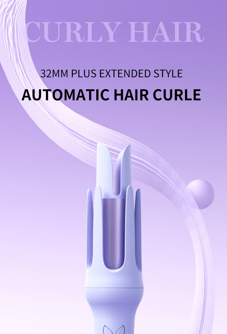 Ferro de ondulação automático 32 mm rolo grande ânion cerâmica modelador de cabelo 4 velocidades ajustável aquecimento rápido ferramentas de estilo de moda