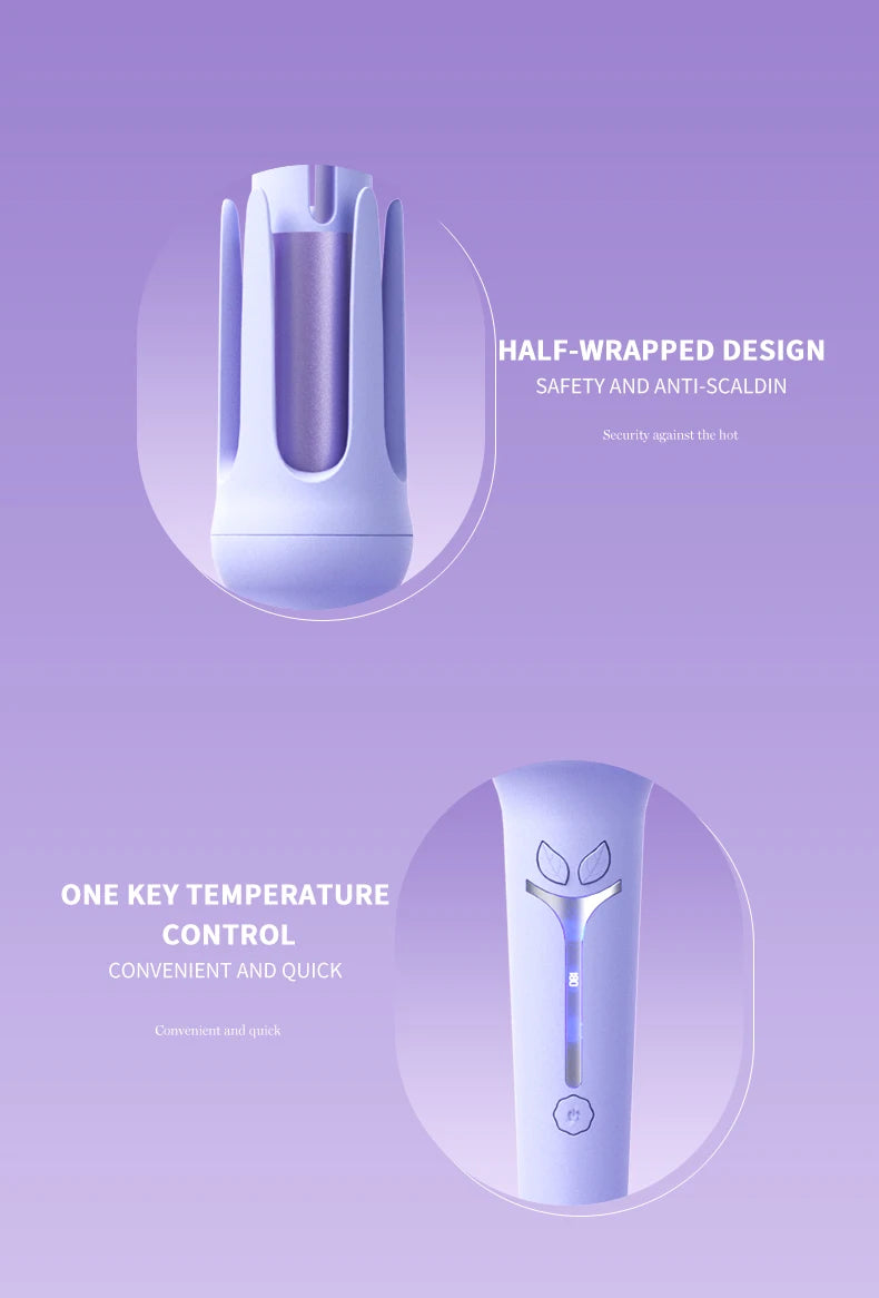 Ferro de ondulação automático 32 mm rolo grande ânion cerâmica modelador de cabelo 4 velocidades ajustável aquecimento rápido ferramentas de estilo de moda