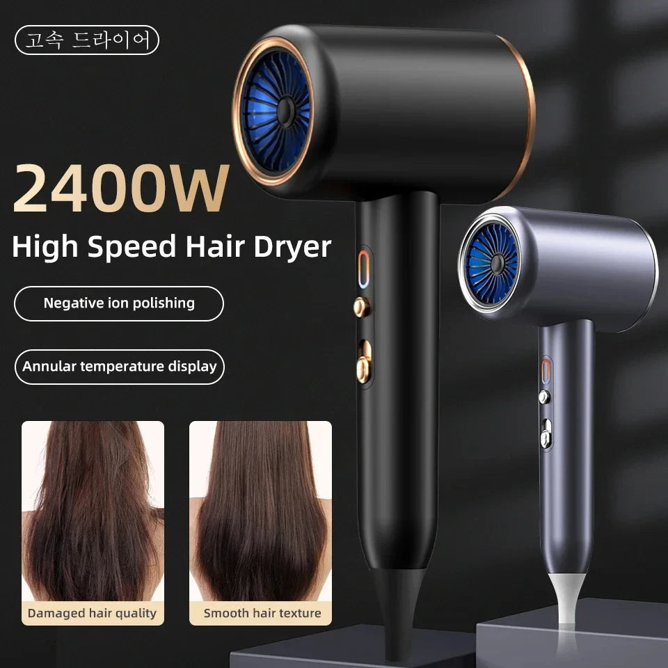 F33 t821 secador de cabelo profissional vento quente e frio escova de ar secador de cabelo negativo lonic forte powerdryer ferramenta salão de beleza 2400w