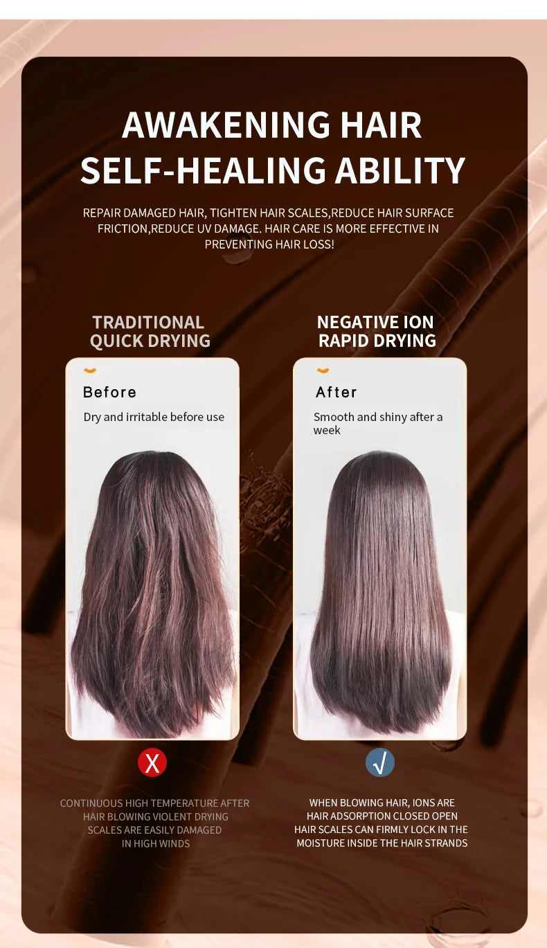F33 t821 secador de cabelo profissional vento quente e frio escova de ar secador de cabelo negativo lonic forte powerdryer ferramenta salão de beleza 2400w