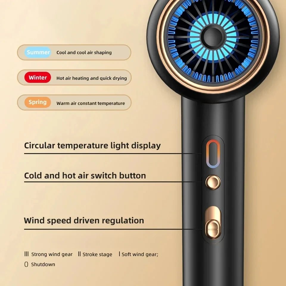 F33 t821 secador de cabelo profissional vento quente e frio escova de ar secador de cabelo negativo lonic forte powerdryer ferramenta salão de beleza 2400w