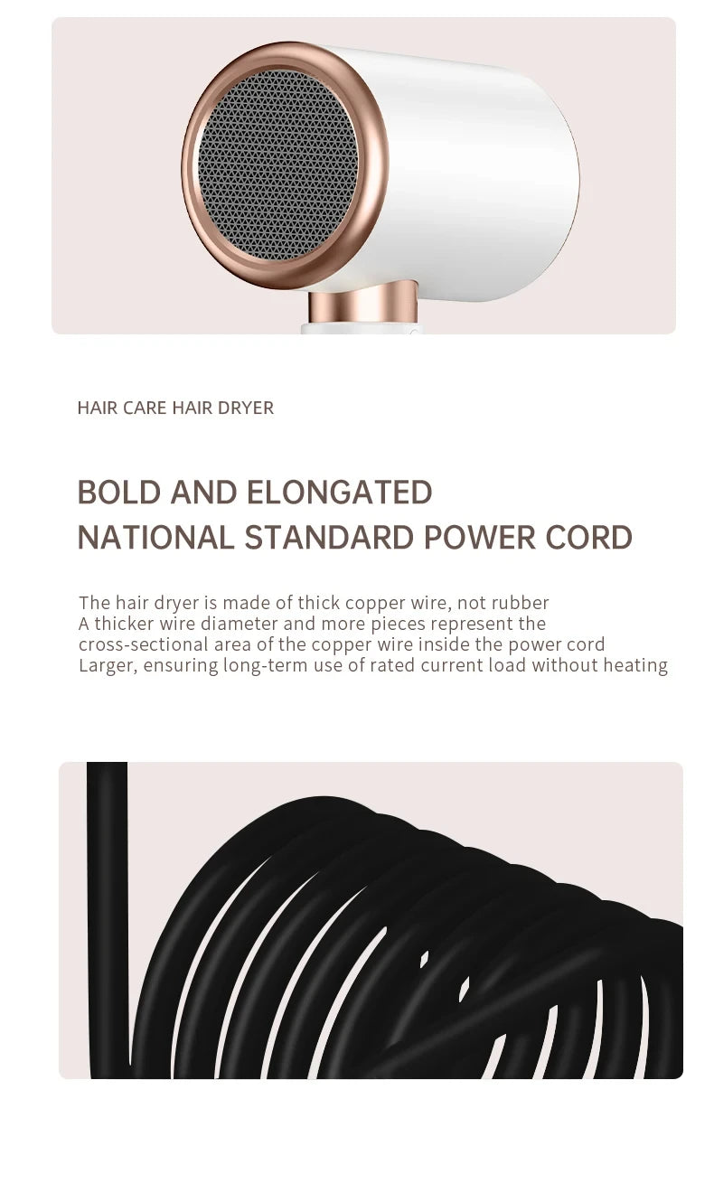 F33 t821 secador de cabelo profissional vento quente e frio escova de ar secador de cabelo negativo lonic forte powerdryer ferramenta salão de beleza 2400w