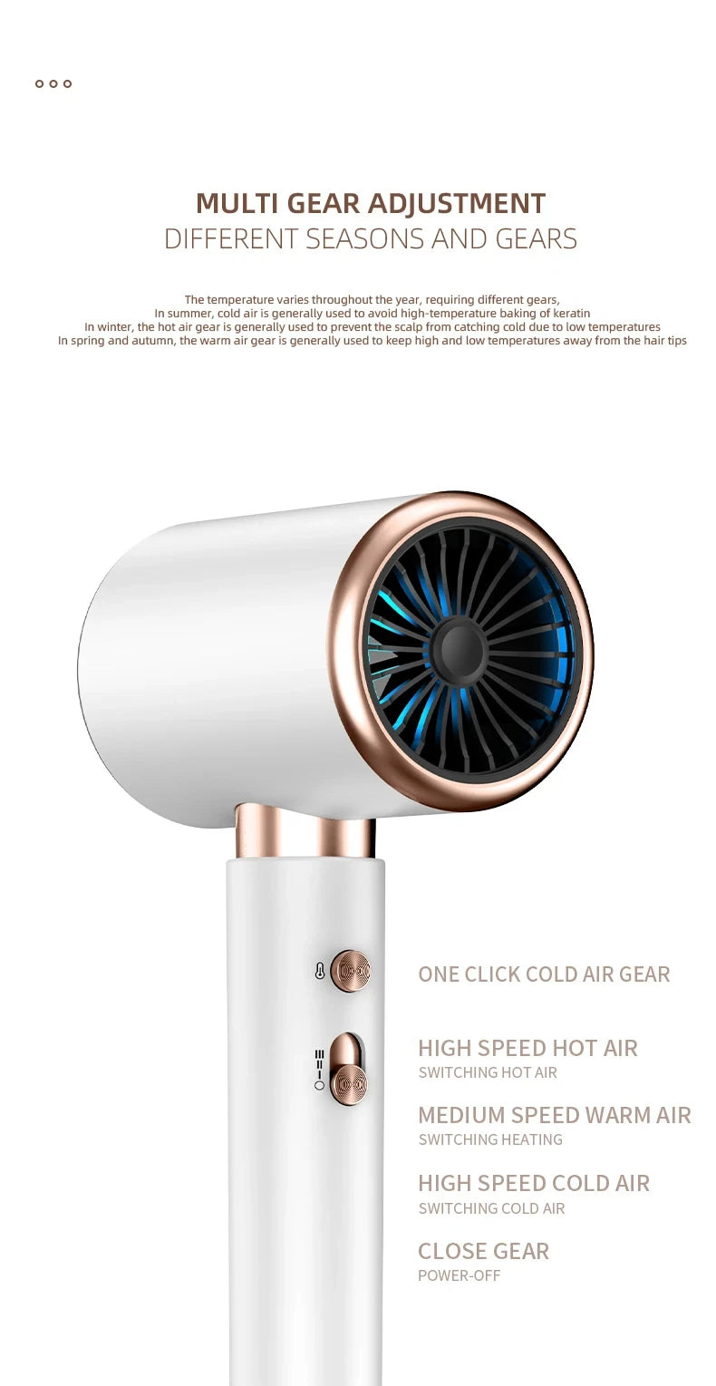 F33 t821 secador de cabelo profissional vento quente e frio escova de ar secador de cabelo negativo lonic forte powerdryer ferramenta salão de beleza 2400w
